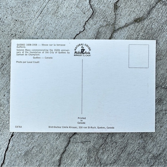 Québec Canada Messe sur la terrasse Dufferin Postcard - Picture 4 of 5